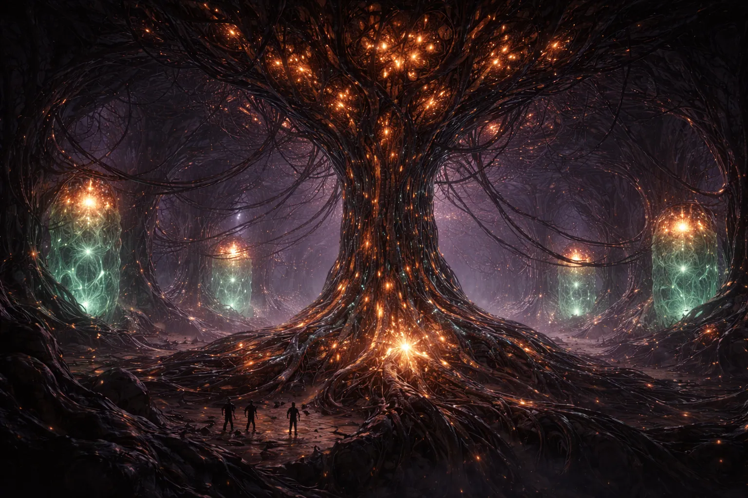 The neural tree at the center of a Choir production facility