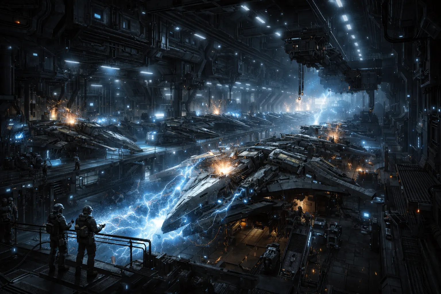 Foundry shipyard interior