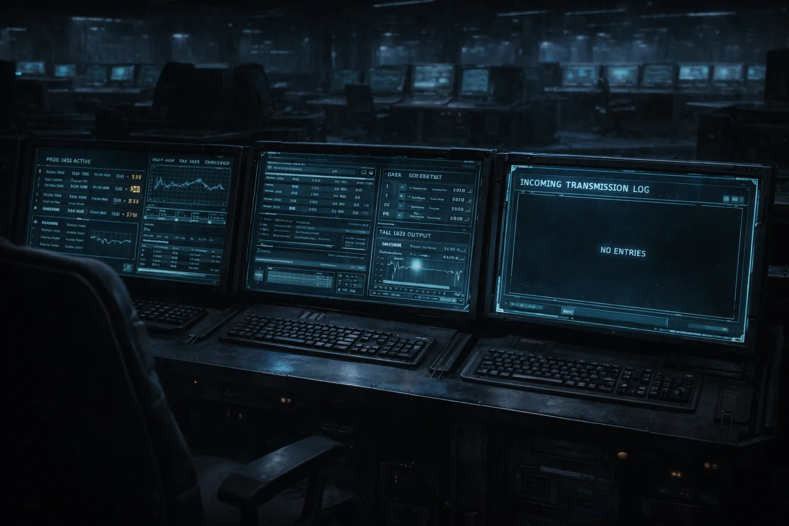 Empty transmission log on a monitoring console