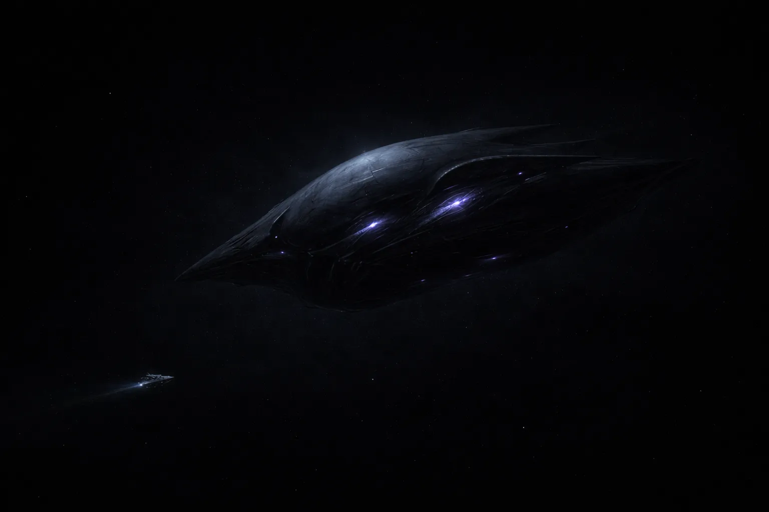 The Specter found drifting in empty space