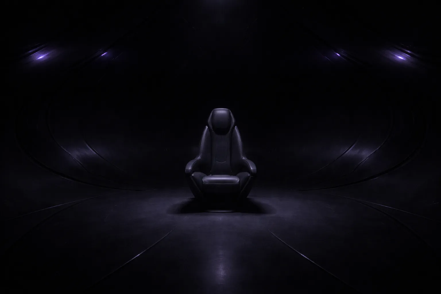 The featureless interior of the Specter cockpit