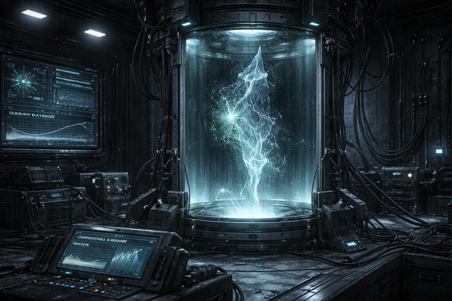Decaying filament in a containment unit
